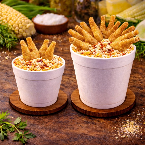 Esquite con Patitas de Pollo